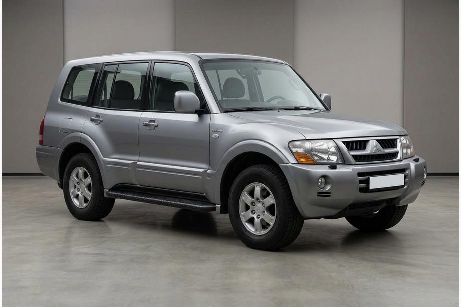 Mitsubishi Pajero Wagon III 1999-2006 Pedane Laterali Bosphorus Black (2 pz, Alluminio) Image