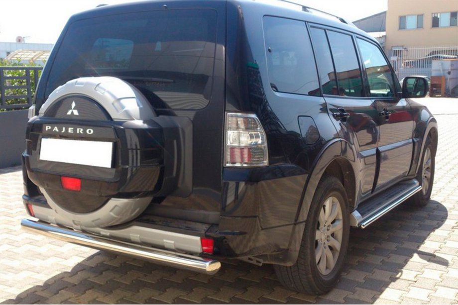 Mitsubishi Pajero Wagon III 1999-2006 Barra Posteriore AK002 (Acciaio Inox) Foto 3