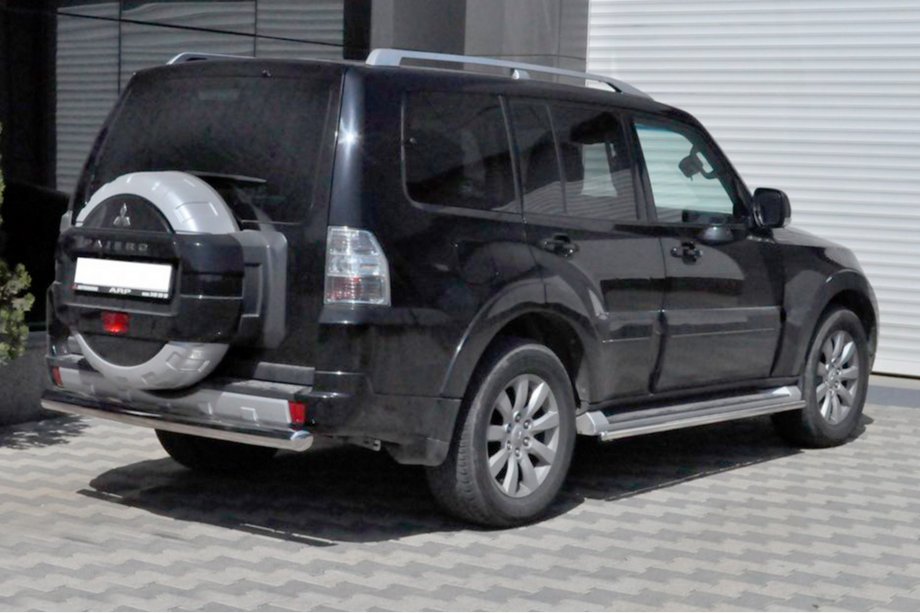 Mitsubishi Pajero Wagon III 1999-2006 Barra Posteriore AK002 (Acciaio Inox) Foto 2