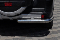 Mitsubishi Pajero Wagon III 1999-2006 Barra Posteriore AK003 (Acciaio Inox) foto 2