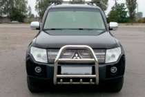 Mitsubishi Pajero Wagon III 1999-2006 Protezione Anteriore QT007 (Acciaio Inox) foto 1