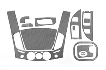 Mitsubishi L200 2006-2015 Kit rivestimenti cruscotto (13 pezzi) Alluminio foto 3