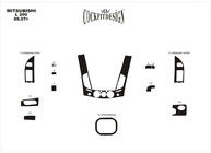 Mitsubishi L200 2006-2015 Kit rivestimenti cruscotto (13 pezzi) Alluminio foto 4
