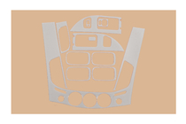 Mitsubishi L200 2006-2015 Kit rivestimenti cruscotto (11 pezzi) Alluminio foto 3