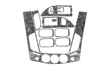 Mitsubishi L200 2006-2015 Kit rivestimenti cruscotto (11 pezzi) Alluminio foto 2