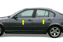 BMW 3 Series E46 1998-2006 Cornici finestrini acciaio inox OmsaLine - Acciaio Inox Italiano foto 2