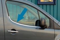Citroen Berlingo 2008-2018 Cornici Finestrini in Acciaio Inox foto 1