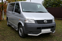 Volkswagen T5 Transporter 2003-2010 Protezione anteriore Wave ST007 (acciaio inox) foto 3