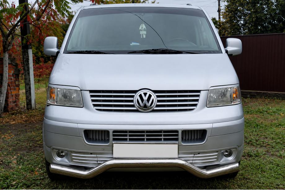 Volkswagen T5 Transporter 2003-2010 Protezione anteriore Wave ST007 (acciaio inox) Image