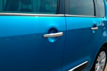 Citroen C-3 2009–2016 Coperture Maniglie Cromate (4 pz, Acciaio Inox) foto 7