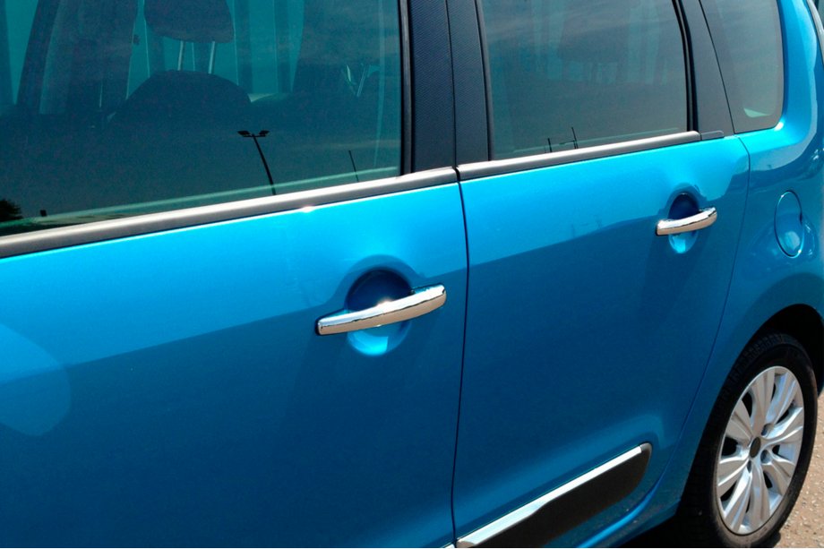Citroen C-3 2009–2016 Coperture Maniglie Cromate (4 pz, Acciaio Inox) Image