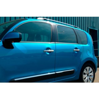 Coperture Maniglie Cromate (4 pz, Acciaio Inox) Citroen C-3 Picasso 2010-2017 foto 1