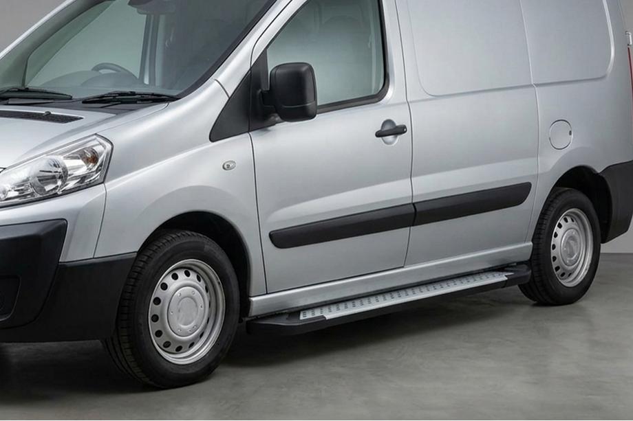 Citroen Jumpy 2007–2017 Pedane Laterali Allmond Grey (2 pz, Acciaio Inox) Image