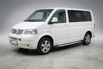 Volkswagen T5 Multivan 2003–2010 Pedane laterali tipo X5 (2 pz, alluminio) Passo Lungo foto 1