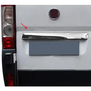 Modanatura cromata sopra la targa (acciaio inox) foto 1