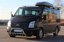 Ford Transit 2000–2014 Protezione Anteriore WT003 (2006-2014, Acciaio Inox) foto 4