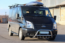 Ford Transit 2000–2014 Protezione Anteriore WT003 (2006-2014, Acciaio Inox) foto 2