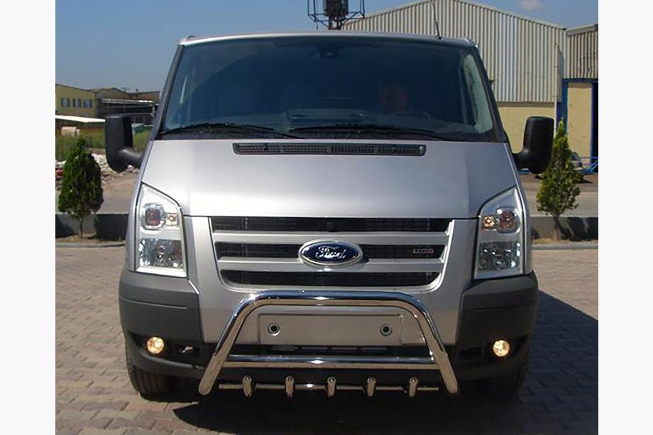 Ford Transit 2000–2014 Protezione Anteriore WT003 (2006-2014, Acciaio Inox) Image