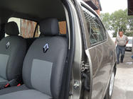 Renault Logan II 2013-2022 Coprisedi Auto (Tessuto, Classik) foto 5