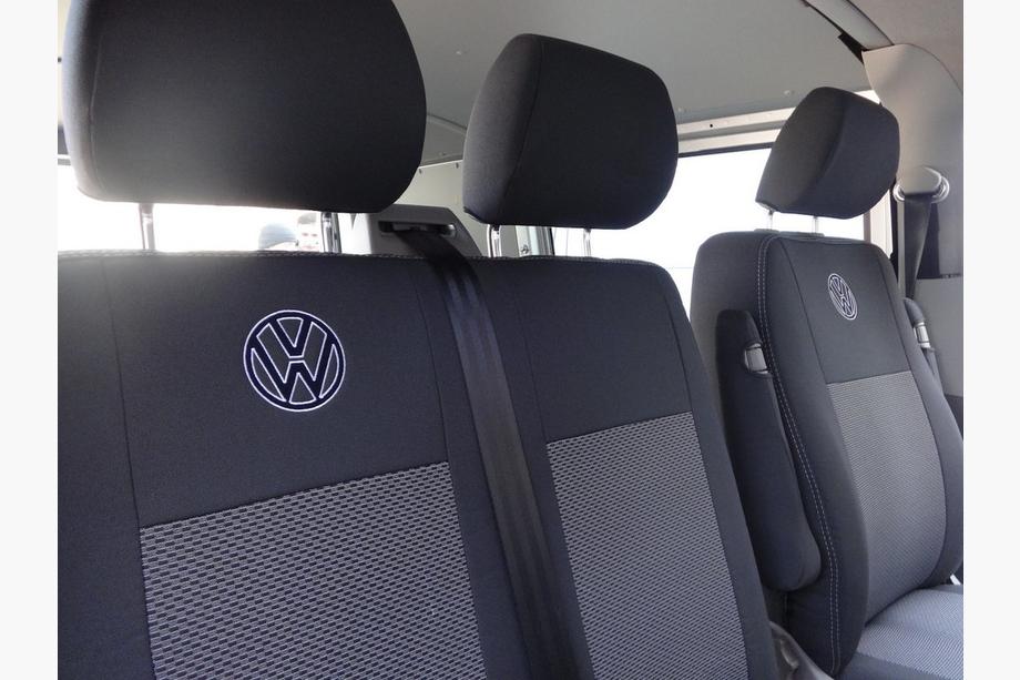 Volkswagen T5 Caravelle 2004-2010 Coprisedi Auto (Tessuto, Classik) Set completo abitacolo → Sedili anteriori (1+1) Foto 3