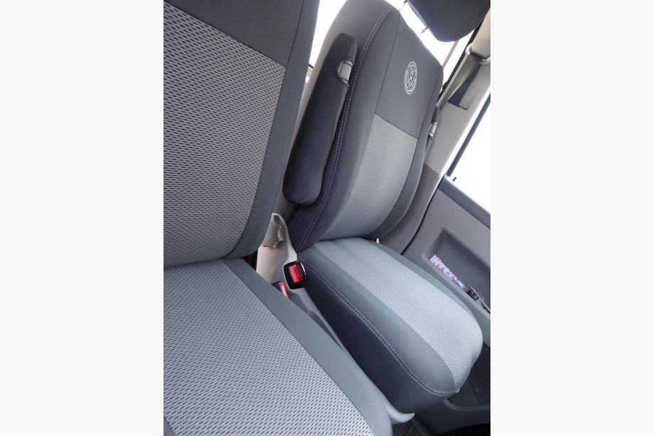 Volkswagen T5 Caravelle 2004-2010 Coprisedi Auto (Tessuto, Classik) Set completo abitacolo → Sedili anteriori (1+1) Foto 6