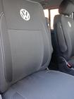 Volkswagen T5 Caravelle 2004-2010 Coprisedi Auto (Pelle Ecologica e Tessuto, Premium) Sedili anteriori (1+1) foto 11