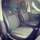 Volkswagen T5 Caravelle 2004-2010 Coprisedi Auto (Pelle Ecologica e Tessuto, Premium) Sedili anteriori (1+1) foto 7