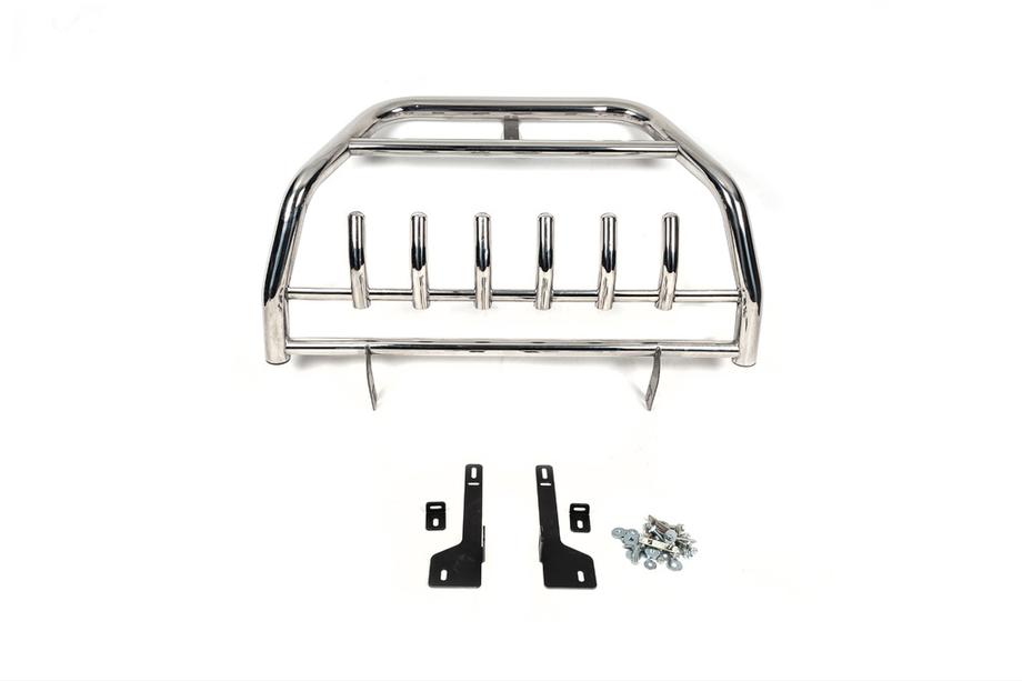 Volkswagen Touareg 2002–2010 Protezione Anteriore WT003 Special (Acciaio Inox) Foto 6