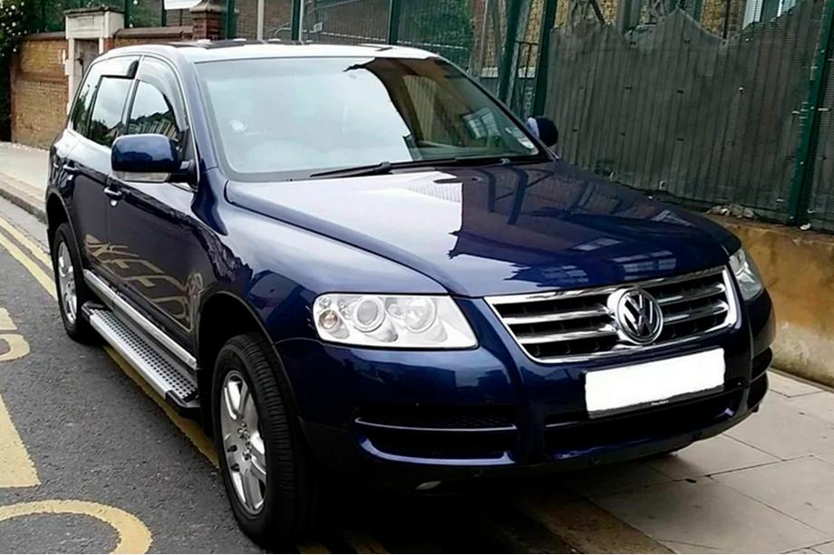 Volkswagen Touareg 2002–2010 Pedane Laterali Allmond Grey (2 pz, Alluminio) Foto 2