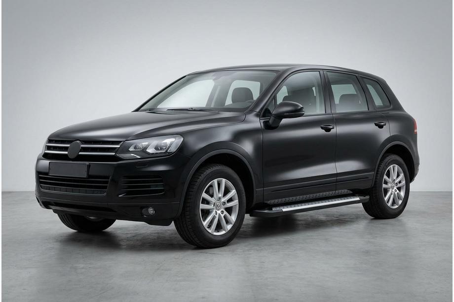 Volkswagen Touareg 2010-2018 Pedane Laterali Allmond Grey (2 pz, Alluminio) Foto 1