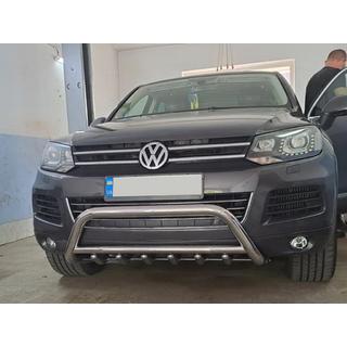 Paraurti Anteriore WT003 (Acciaio Inox) Volkswagen Touareg 2010-2018 foto 2