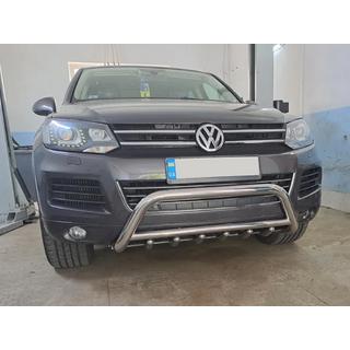 Paraurti Anteriore WT003 (Acciaio Inox) Volkswagen Touareg 2010-2018 foto 1
