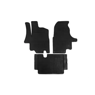 Tappetini in gomma (3 pz, Polytep) Nissan Interstar 2002-2010 foto 1