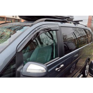 Deflettori Finestrini (2 pz, HIC) Mercedes Vito W639 2004-2014 foto 3