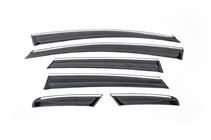 Opel Astra J 2009-2015 Deflettori finestrini con striscia cromata HB (6 pezzi, Sunplex) foto 2