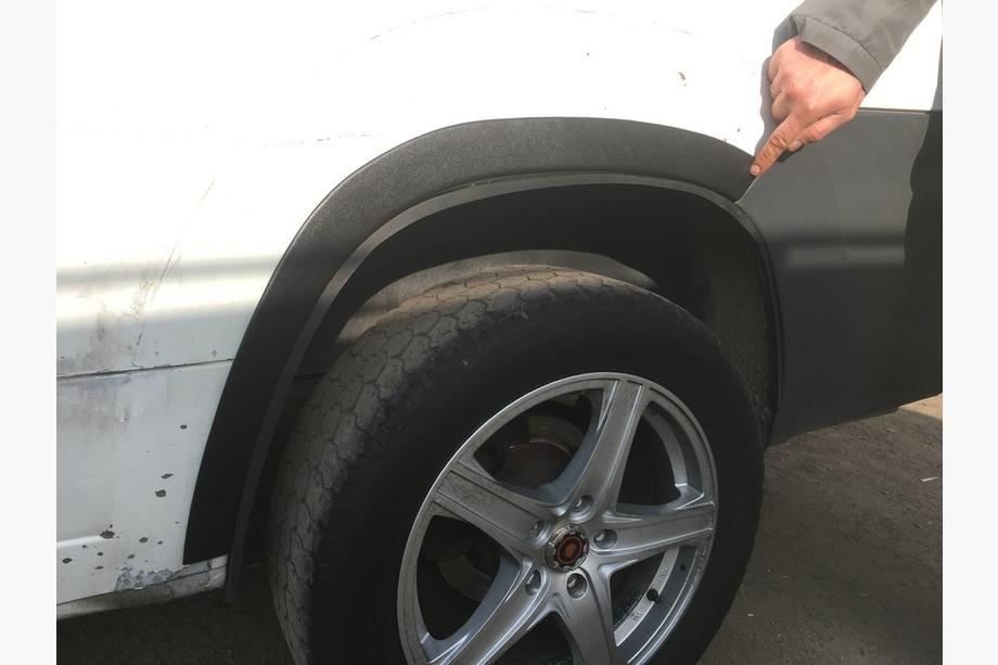 Peugeot Boxer 2006-2025 Allargatori passaruota (4 pz, neri) Plastica ABS (2006-2014) Foto 4