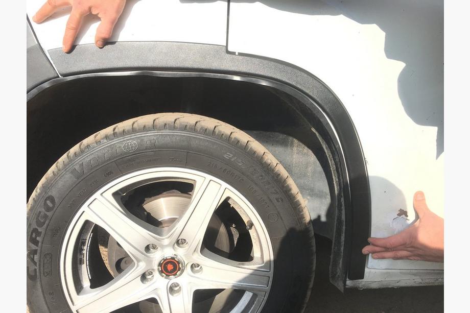 Citroen Jumper 2007-2025 Allargatori passaruota (4 pz, neri) Metallo Foto 12