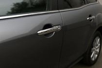 Mazda CX-7 2006-2012 Coperture Maniglie Cromate V2 (4 pz, Acciaio Inox) foto 1
