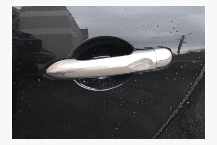 Renault Scenic/Grand 2009-2016 Coperture Maniglie Cromate (4 pz, Acciaio Inox) Senza chip, Carmos - Acciaio turco Foto 4