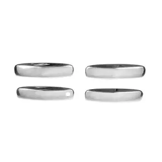 Coperture Maniglie Porta Cromate (4 pz, Acciaio Inox) foto 3