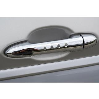 Cover maniglia porta cromata con fori (1 pz, acciaio inox) Mercedes Vito W639 2004-2014 foto 1