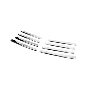 Coperture griglia cromate Cofano inclinato (8 pz, acciaio inox) Volkswagen T4 Transporter 1990-2003 foto 3