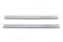 Citroen Berlingo 2008-2018 Battitacco Carmos V1 acciaio inox Porte anteriori e posteriori (4 pz) foto 2