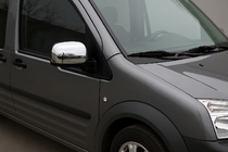 Ford Connect 2010-2013 Coperture Specchietti Versione N°2 (2 pz, Acciaio Inox) foto 1