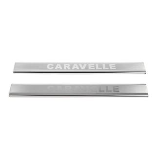 Coperture Battitacco VIP (2 pz, Acciaio Inox) Volkswagen T4 Caravelle/Multivan 1990–2003 foto 3