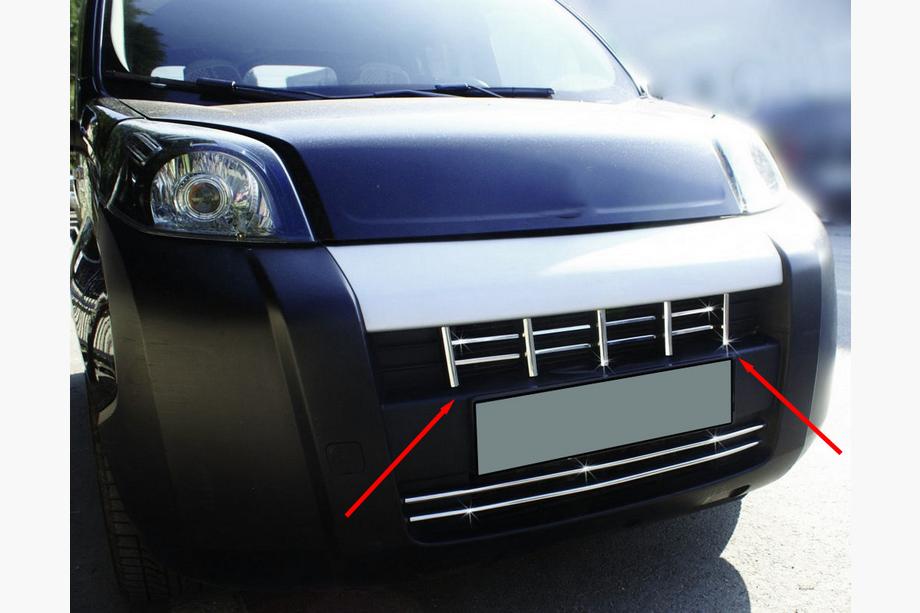 Peugeot Bipper 2008-2017 Copertura griglia (13 pezzi, acciaio inox) Foto 1