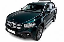 Mercedes X class 2017-2020 Pedane laterali Allmond Grey (2 pz, alluminio) foto 1