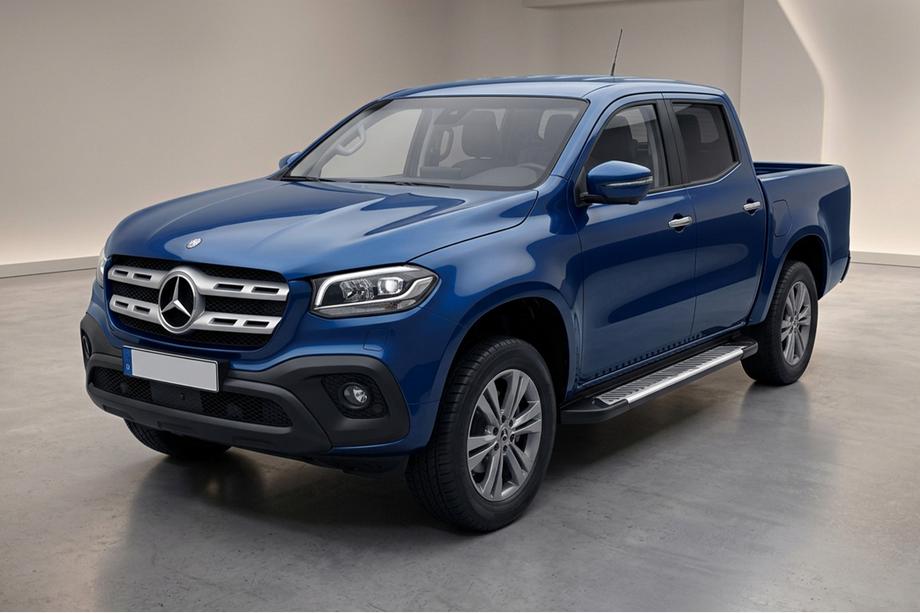 Mercedes X class 2017-2020 Pedane Laterali Line (2 pz, Alluminio) Image