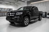 Mercedes X class 2017-2020 Pedane Laterali Tayga Grey V2 (2 pz, Alluminio) foto 1