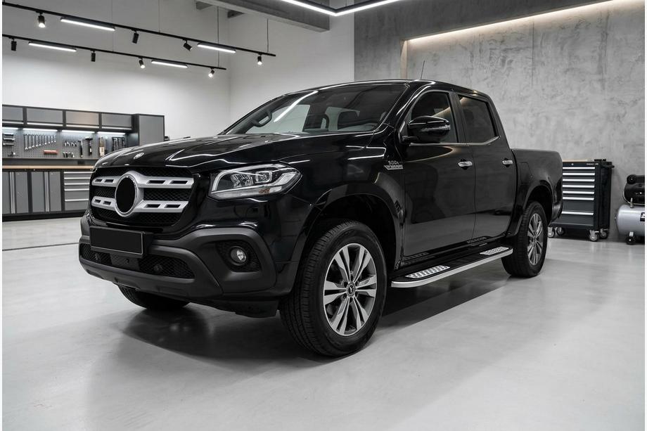 Mercedes X class 2017-2020 Pedane Laterali Tayga Grey V2 (2 pz, Alluminio) Image